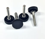 Load image into Gallery viewer, (250-500-1000) 1/4"-20 x 1-1/2" Thumb Screws - 1" Round Black Knob HDsmallPARTS.com