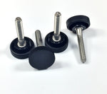 Load image into Gallery viewer, (250-500-1000) 1/4"-20 x 1-1/2" Thumb Screws - 1" Round Black Knob HDsmallPARTS.com