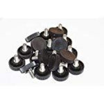 Load image into Gallery viewer, (250-500-1000) 1/4"-20 - 1/4" Stud - 1" Round Black Knob - HDsmallPARTS.com