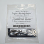 Load image into Gallery viewer, LocEzy - 3 - H-D SS Windshield/Fairing Screws & Washers 1996-2013 - HDsmallPARTS