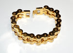 Load image into Gallery viewer,  Big Man's Gold Stainless Steel Motorcycle Chain Bracelet - HDsmallPARTS.com