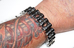 Load image into Gallery viewer,  Big Man's Gold Stainless Steel Motorcycle Chain Bracelet - HDsmallPARTS.com