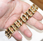 Load image into Gallery viewer,  Big Man's Gold Stainless Steel Motorcycle Chain Bracelet - HDsmallPARTS.com