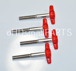 Load image into Gallery viewer, (4pc-20pc)1/4"-20 x 2" Tee Thumb Screws Red & Black