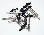 Load image into Gallery viewer, 1/4"-20 x 2" Tee Wing Thumb Screws  Black HDsmallPARTS.com