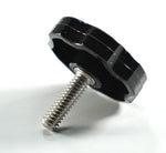 Load image into Gallery viewer, 1/4"-20  Black Rosette Clamping Thumb Screw Knobs HDsmallPARTS.com