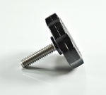 Load image into Gallery viewer, 1/4"-20  Black Rosette Clamping Thumb Screw Knobs HDsmallPARTS.com