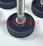 Load image into Gallery viewer, 10,20,50 1/4"-20 x 1-1/2" - Round Black Knob