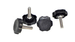 Load image into Gallery viewer, Black LocEzy Rosette Knob Clamping Thumb Screws HDsmallPARTS.com
