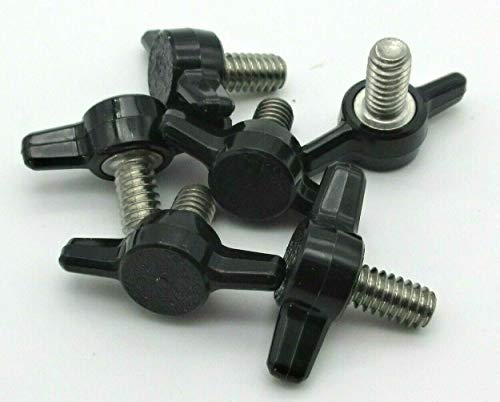 1/4"-20 x 1/2" TEE/WING Knob Thumb Screws - (250-500-1000) HDsmallPARTS.com