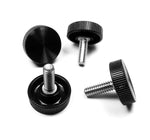 Load image into Gallery viewer, ¼”-20 Thumb screws with Stainless Steel Studs 1” Plastic round Knob HDsmallPARTS .com
