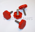 Load image into Gallery viewer, LocEzy® Harley-Davidson Saddlebag Mounting Hardware/Knobs Red 1996-2013
