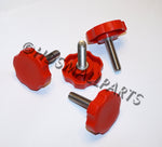 Load image into Gallery viewer, Red LocEzy Rosette Knob Clamping Thumb Screws HDsmallPARTS.com
