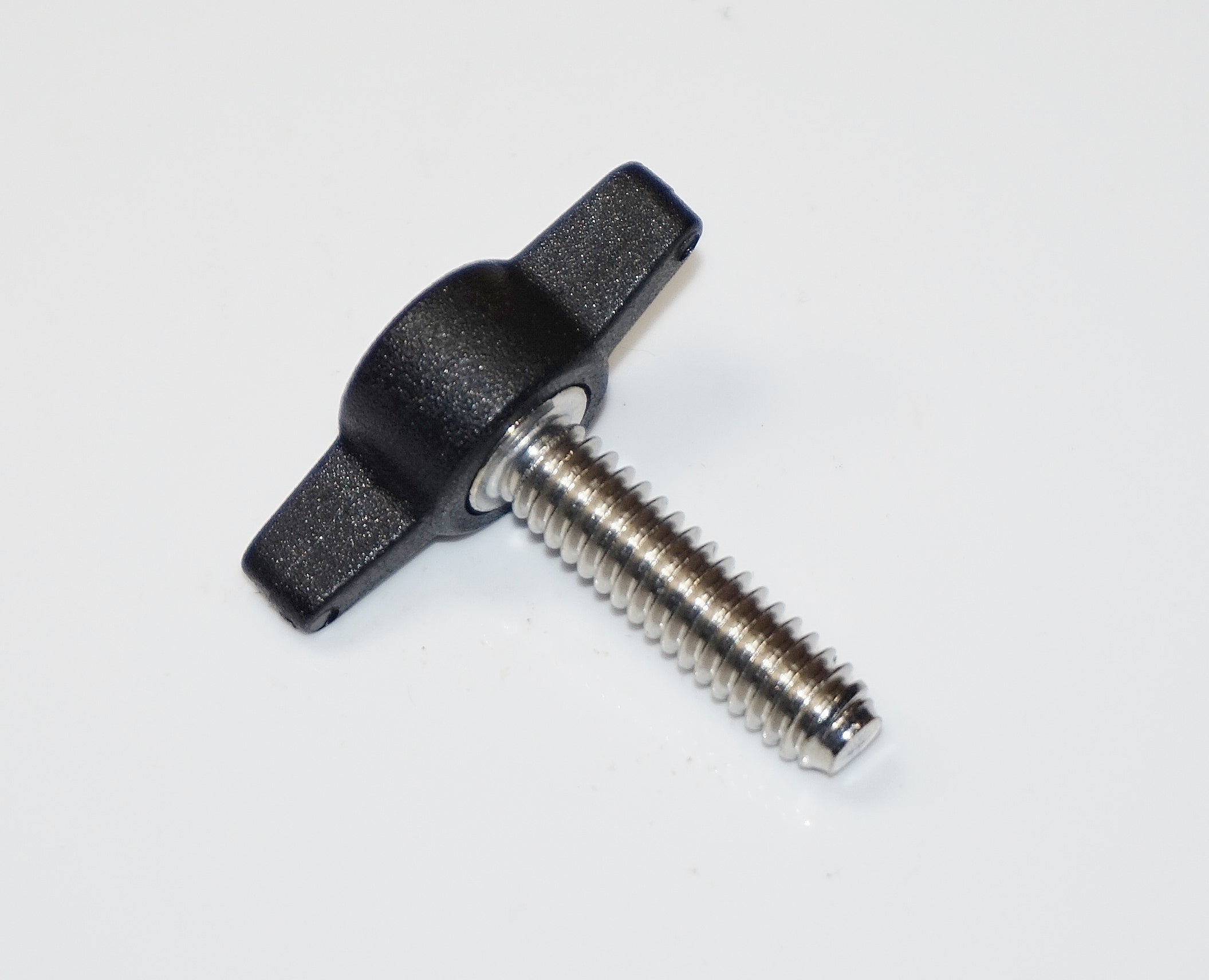 (50-100) 1/4"-20 x 7/8" Tee Wing Thumb Screws Red & Black HDsmallPARTS.com