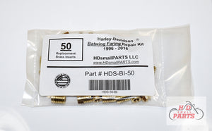 Harley-Davidson® Batwing Fairing Replacement Brass Inserts - 50pc's at LocEzy.com