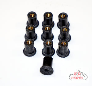 Harley-Davidson Road Glide Replacement Well Nuts H-D part# 2404-0543 (#6-32) LocEzy.com