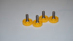 Load image into Gallery viewer, Yellow 1/4&quot;-20 Thumb Screws - 1&quot; Round Knob

