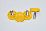 Load image into Gallery viewer, Yellow 1&quot; Round Thumb Screws 1/4&quot;-20 HDsmallPARTS.com
