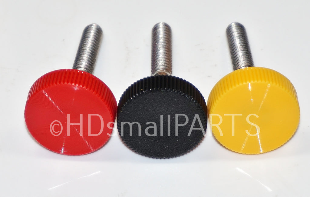 (50-100) 1/4"-20 x 1-1/2" 1" Round Thumb Screws  HDsmallPARTS.com