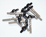 Load image into Gallery viewer, 1/4&quot;-20 x 2&quot; Tee Wing Thumb Screws  Black HDsmallPARTS.com
