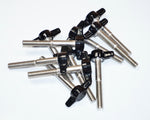 Load image into Gallery viewer, (50-100) 1/4&quot;-20 x 1-1/4&quot; Tee Wing Thumb Screws Red &amp; Black HDsmallPARTS.com
