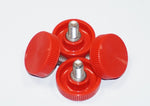 Load image into Gallery viewer, (4-20) 1/4&quot;-20 Thumb Screws - 1&quot; Round Red  HDsmallPARTS...com
