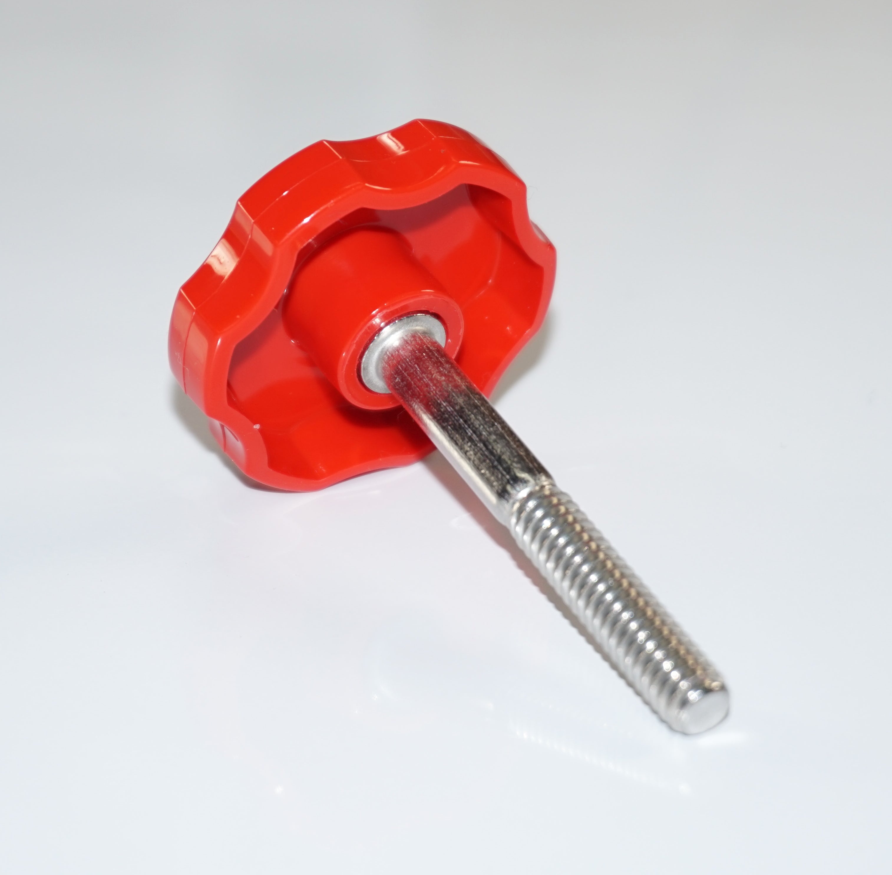 (2-5-10) 1/4"-20 Red Rosette Clamping Thumb Screw Knobs HDsmallPARTS.com