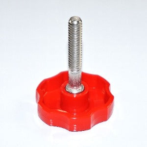 (2-5-10) 1/4"-20 Red Rosette Clamping Thumb Screw Knobs HDsmallPARTS.com