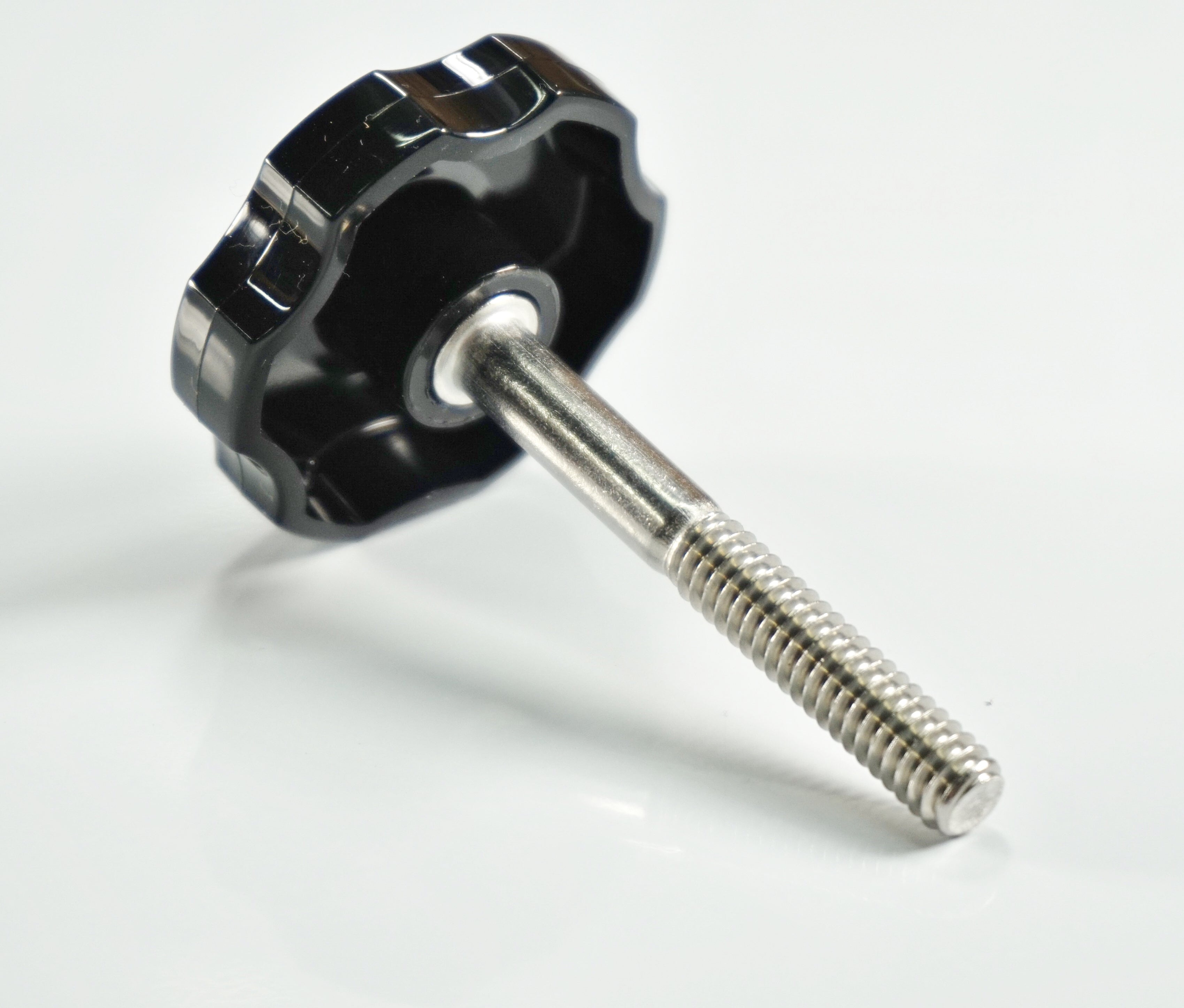 1/4-20 X 1/2 Inch Thumb Screws - Stainless Steel Rosette Knobs (4-Pack, Made In USA)