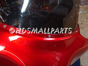 HDsmallPARTS - 3-Harley-Davidson Chrome Windshield/Trim Screws and Washers