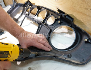 LocEzy - Harley-Davidson® Batwing Fairing Repair Kit - 6 Brass Inserts (Part# 16585-96) - HDsmallPARTS LLC - 6-Brass Inserts & Installation tool LocEzy.com
