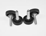 Load image into Gallery viewer, Products (250-500-1000) 1/4&quot;-20 x 1&quot; Thumb Screws - 1&quot; Round Black Knob  HDsmallPARTS.com
